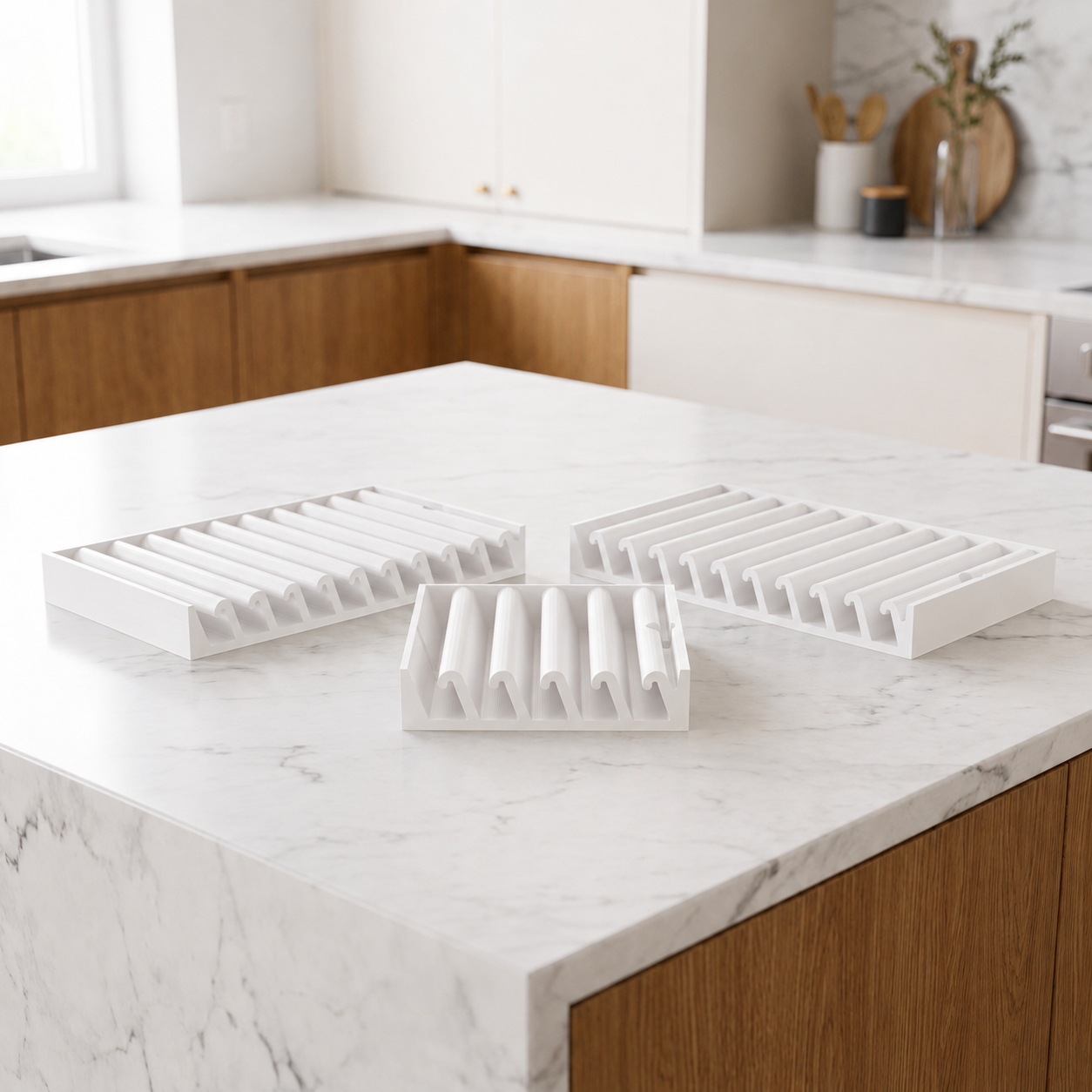 LidLoft Whole-Kitchen Set — Two 10-Slot + One 5-Slot Organizer
