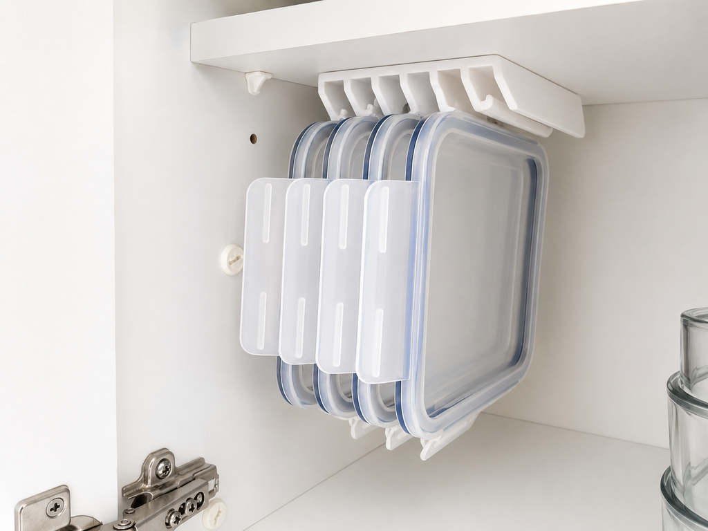 LidLoft 6-Slot Under-Shelf Lid Organizer