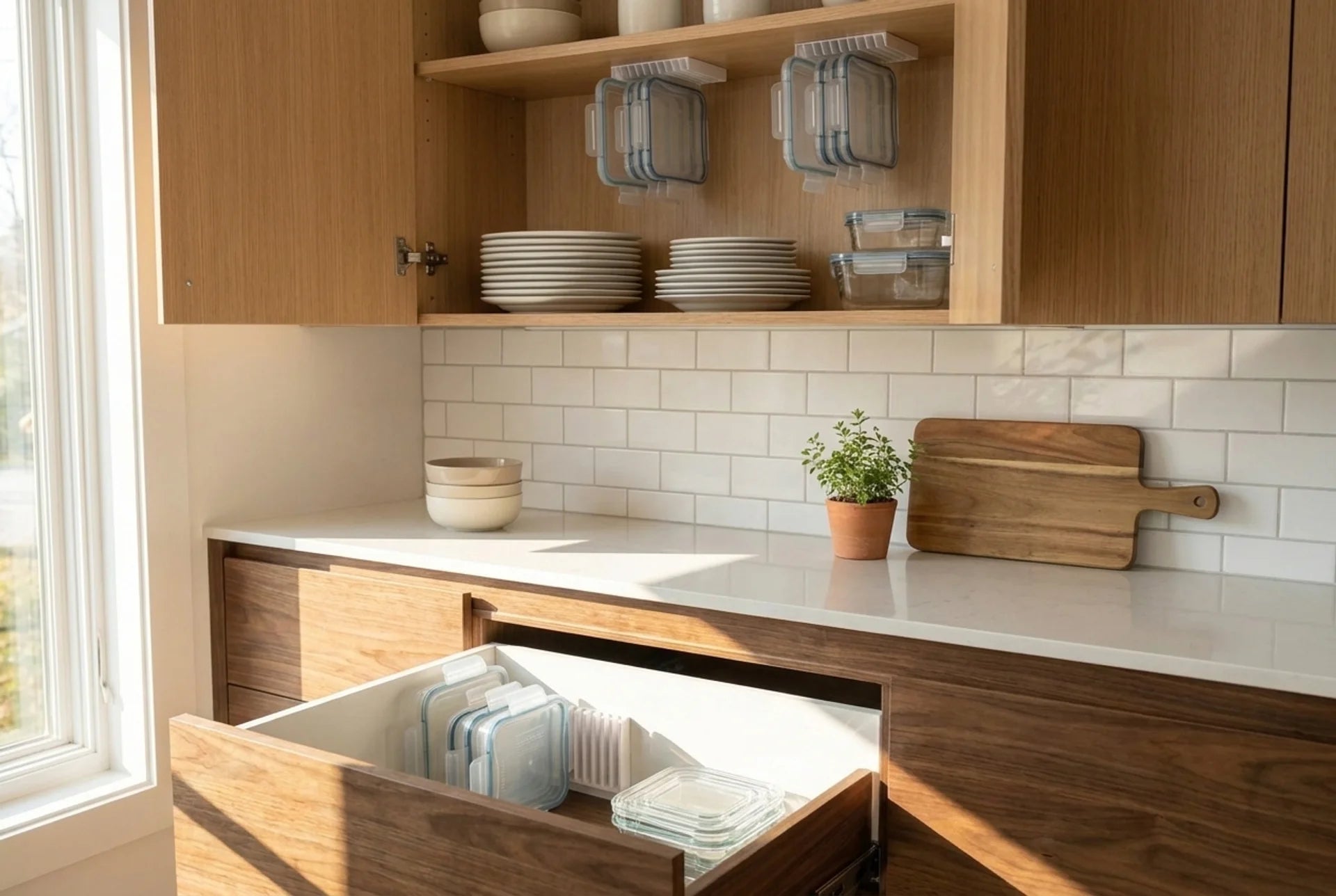 LidLoft Whole-Kitchen Set — Two 10-Slot + One 5-Slot Organizer